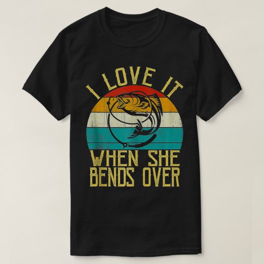  grappig Vist Lover - ik hou ervan als ze B T-shirt (Design voorkant)