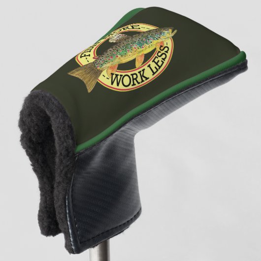 Grappig Vist Woorden voor een vissers Golfheadcover (3/4 voorkant)