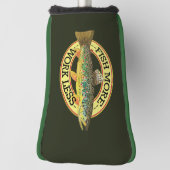 Grappig Vist Woorden voor een vissers Golfheadcover (Draai 90)