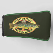 Grappig Vist Woorden voor een vissers Golfheadcover (Voorkant)
