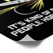 Grappig Viste Vliegende Visgift Poster (Hoek)