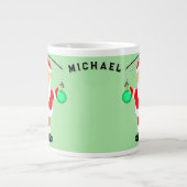 Grappig visvakantiegeschenk grote koffiekop (Voorkant)