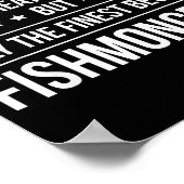 Grappig Visverkoper Shirt_ Perfecte Baan & Werk Ca Poster (Hoek)
