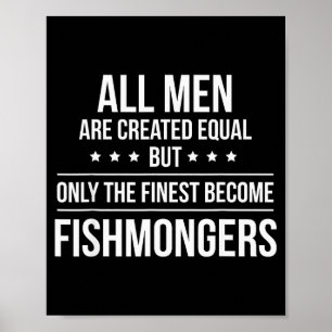 Grappig Visverkoper Shirt_ Perfecte Baan & Werk Ca Poster