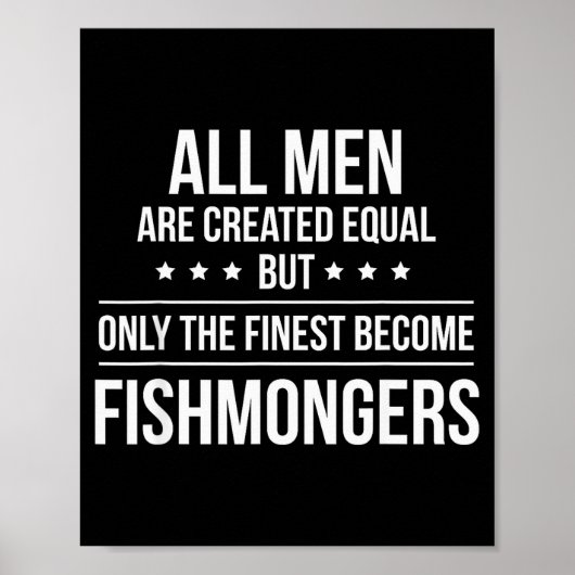 Grappig Visverkoper Shirt_ Perfecte Baan & Werk Ca Poster (Voorkant)