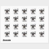 Grappig vleermuissignaal storing Halloween Vierkante Sticker (Vel)