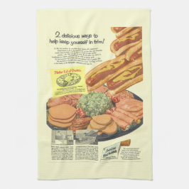 Grappig Vleesinstituut Ad PLATTER OF PROTEIN Theedoek