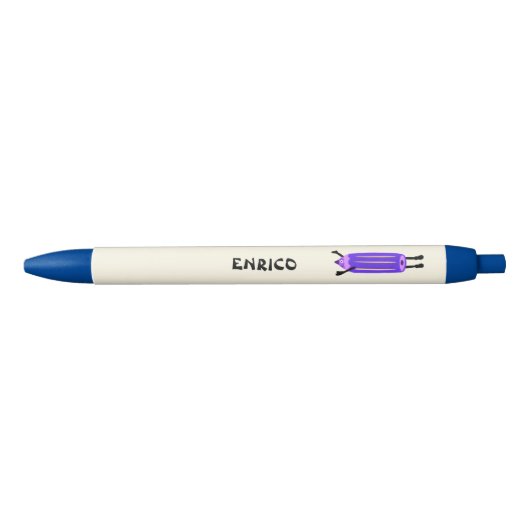 Grappig vliegend potlood zwarte inkt pen (Voorkant)