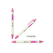 Grappig vliegend potlood zwarte inkt pen