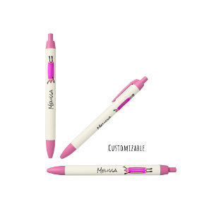 Grappig vliegend potlood zwarte inkt pen