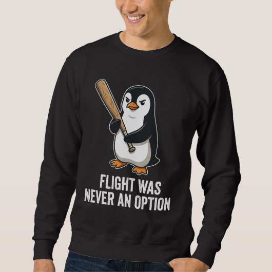 Grappig Vliegloze Vogel Pinguïn Ontwerp Trui (Voorkant)