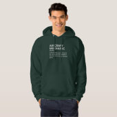Grappig Vliegtuig Mechanic Definition Hoodie (Voorkant volledig)