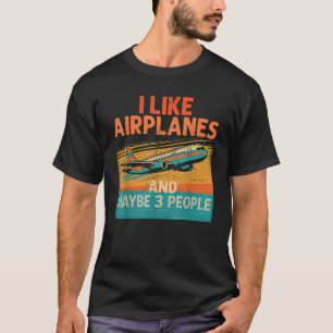 Grappig Vliegtuig Nieuwigheid Voor Mannen Vrouwen  T-shirt