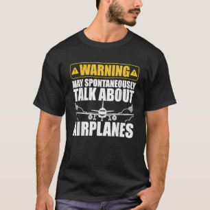 Grappig Vliegtuig Nieuwigheid Voor Mannen Vrouwen T-shirt