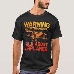 Grappig Vliegtuig Nieuwigheid Voor Mannen Vrouwen  T-shirt