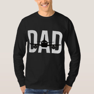 Grappig vliegtuig piloot papa luchtvaart lover cad t-shirt