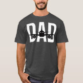Grappig vliegtuig piloot papa luchtvaart lover cad t-shirt (Voorkant)