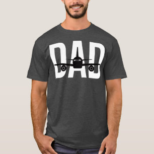 Grappig vliegtuig piloot papa luchtvaart lover cad t-shirt