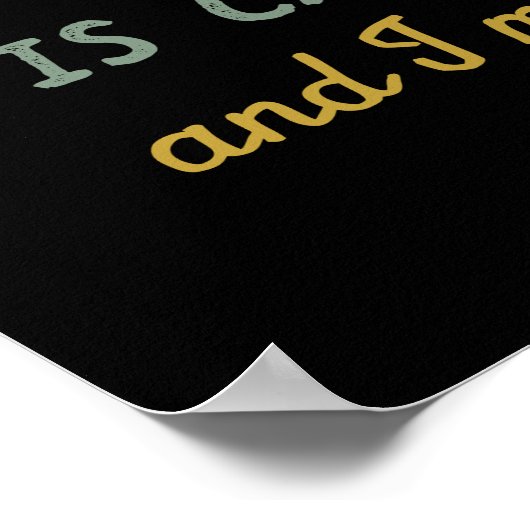 Grappig  vliegveld Pilot Blue Sky roept op Poster (Hoek)