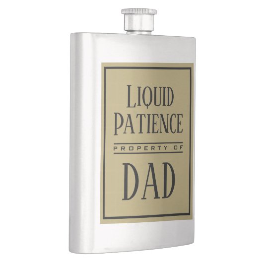 Grappig Vloeibaar Geduld Quote Custom Modern Monog Flacon (Rechts)