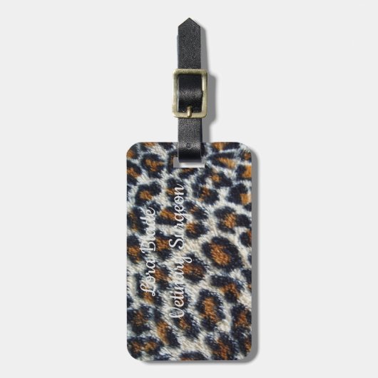 grappig, vloeiend papier, origineel bagagelabel (Voorkant verticaal)