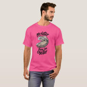Grappig vochtig dan een oester vochtig Gezegde zee T-shirt (Voorkant volledig)