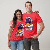 grappig voedsel retro t-shirt (Unisex)