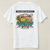 Grappig voedsel-thema vectorontwerp met t-shirt (Design achterkant)