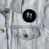 Grappig Voetbal 67 Zes Zeven Grappig Nummer 67 Mem Ronde Button 5,7 Cm (In situ)