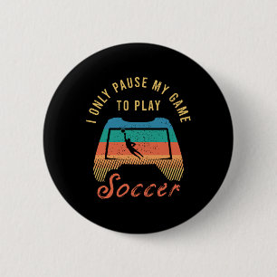 Grappig Voetbal Citaat Outfit Voor Een Coole Voetb Ronde Button 5,7 Cm