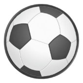 Grappig Voetbal Design Hockey Puck (Voorkant)