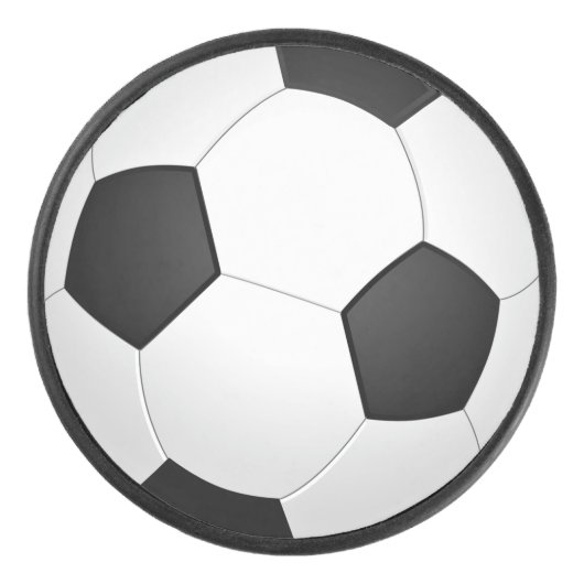 Grappig Voetbal Design Hockey Puck (Voorkant)