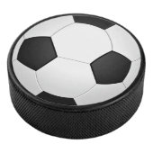 Grappig Voetbal Design Hockey Puck (3/4)