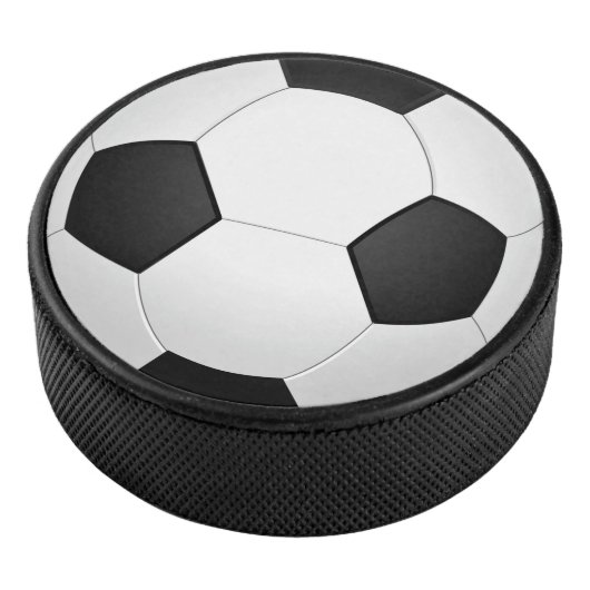 Grappig Voetbal Design Hockey Puck (3/4)