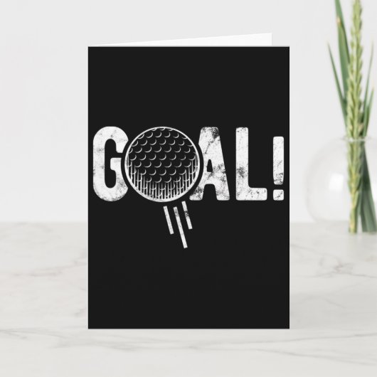 Grappig Voetbal Doelpunt Golf Vier Grap Kaart (Voorkant)