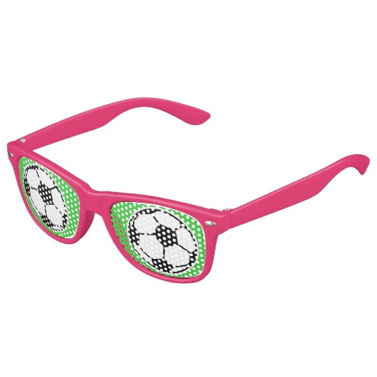 Grappig voetbal feesttinten voor kinderen verjaard kinder zonnebril (Gekanteld)