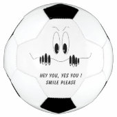 Grappig Voetbal Gift Curiosity Eyes - Smile (Voorkant)