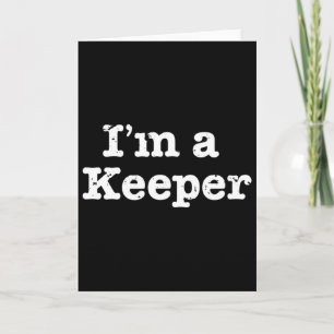 Grappig Voetbal Ik Ben Een Keeper Vintage Vervuild Kaart
