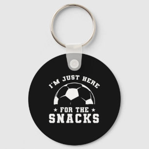Grappig Voetbal, Ik Ben Hier Gewoon Voor De Hapjes Sleutelhanger