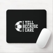 Grappig Voetbal Ik Schreeuw Omdat Ik Zorg Pocket V Muismat (Met muis)