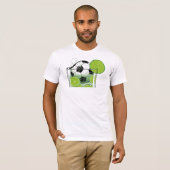 Grappig Voetbal Lime Drank Grafisch Heren T-shirt (Voorkant volledig)