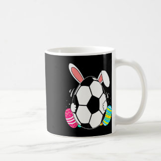 Grappig Voetbal Met Konijnenoren Pasen Dag Mannen  Koffiemok