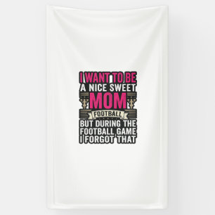 Grappig Voetbal Moeder Vintage Gravure Shirt Ontwe Spandoek