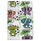 Grappig Voetbal Monsters Kinderen Patroon Medium Cadeauzakje (Voorkant)