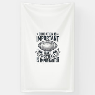 Grappig Voetbal Onderwijs Vintage T-shirt Ontwerp Spandoek
