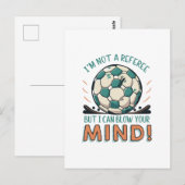 Grappig Voetbal Ontwerp Briefkaart (Voorkant / Achterkant)