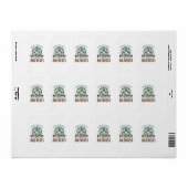 Grappig Voetbal Ontwerp Etiket (Full Sheet)