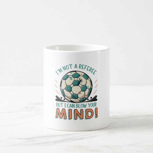Grappig Voetbal Ontwerp Koffiemok (Center)