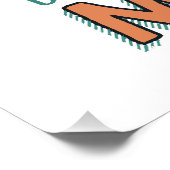 Grappig Voetbal Ontwerp Perfect Poster (Hoek)