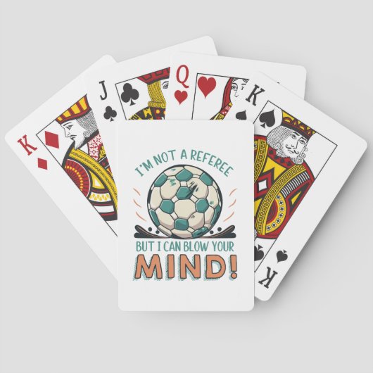 Grappig Voetbal Ontwerp Pokerkaarten (Achterkant)